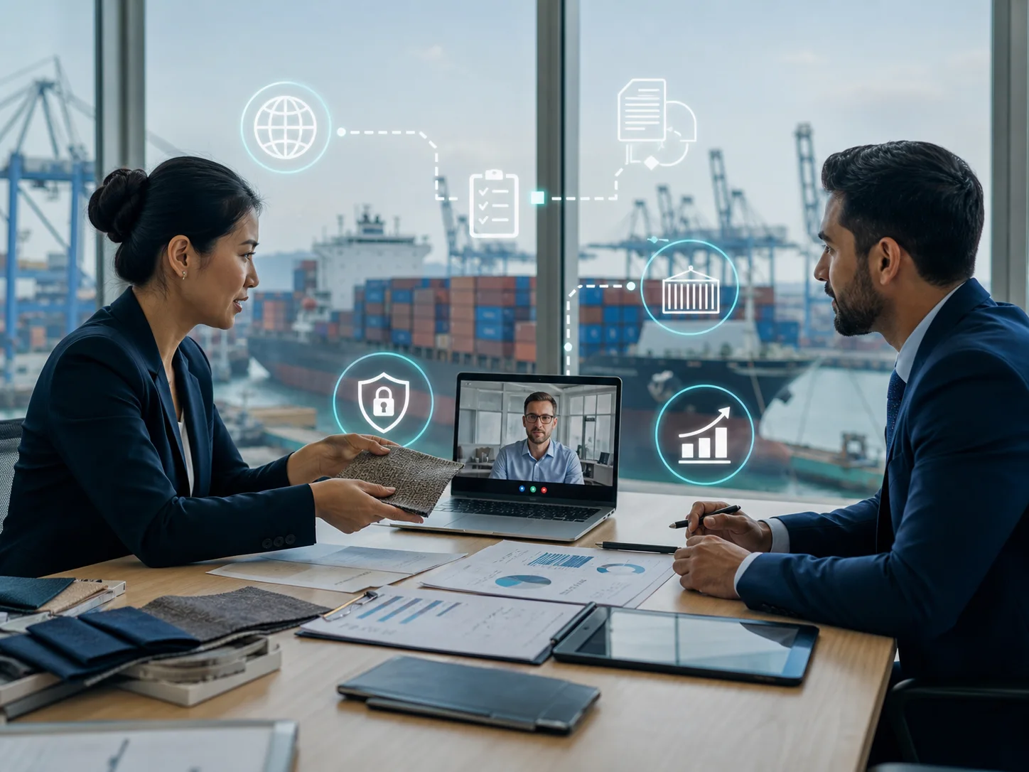 Professionals connect with a global buyer and follow international business execution.