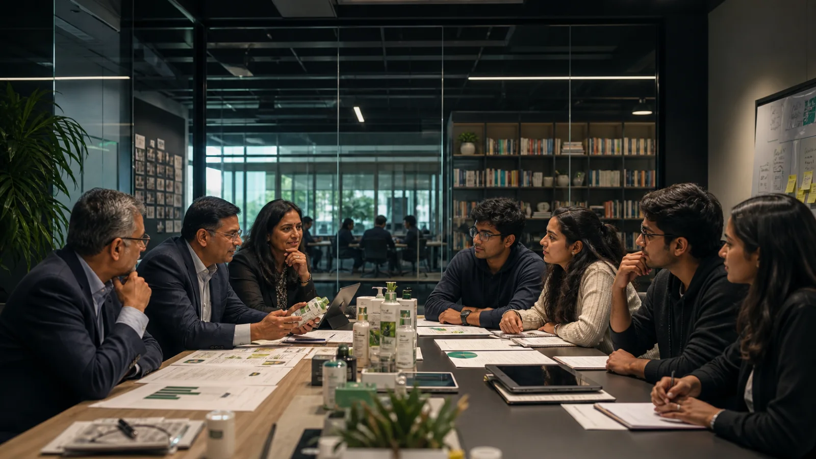 Business practitioners share real market experience with students in a connected learning discussion.